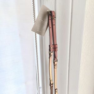 Anthropologie Linea Pelle BrownGold Belt S